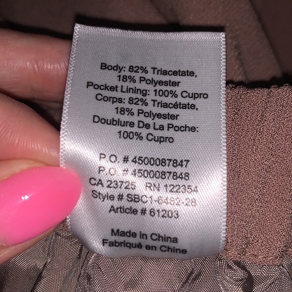 Babaton Crepe Tan Tie Waist Pant - Picture 9 of 9